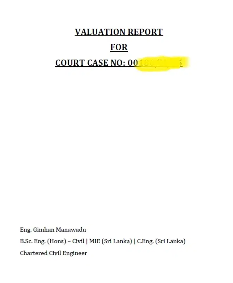 Structural Valuation Reports